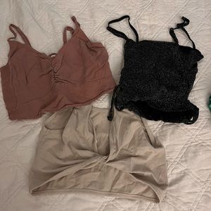 American eagle crop tank bundle